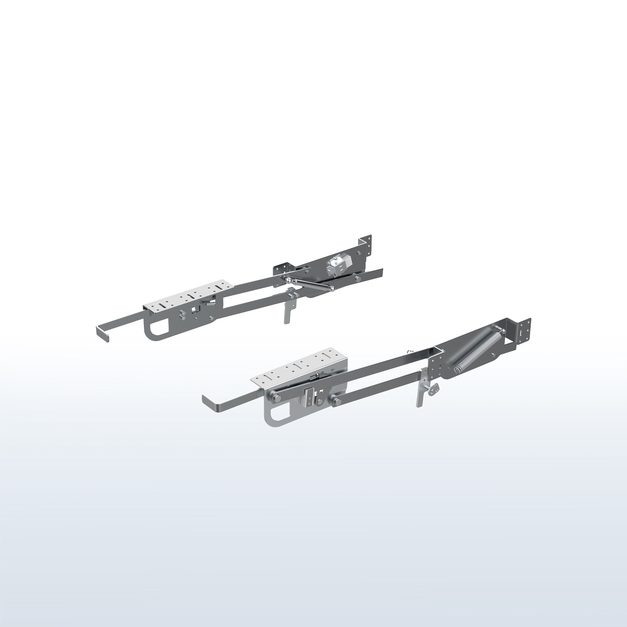 Kitchen appliance lifting brackets for compatible cabinets to save space and allow convenient access and storage for your appliances (shelf/platform surface not included).