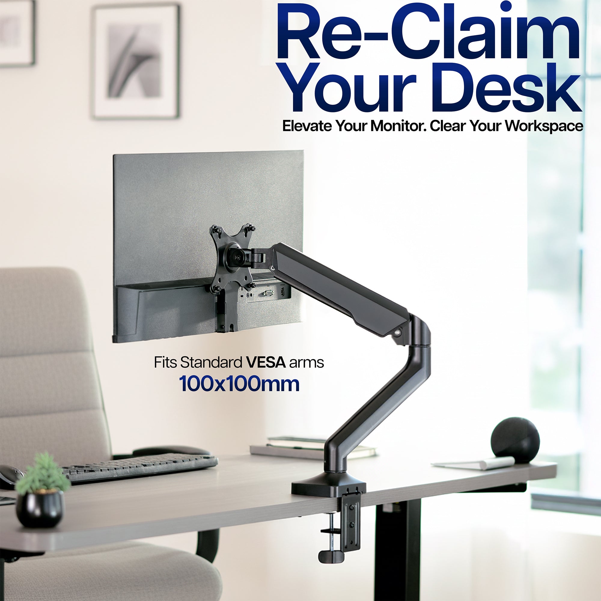 VESA Adapter for Compatible HP Monitors that fits 100x100mm