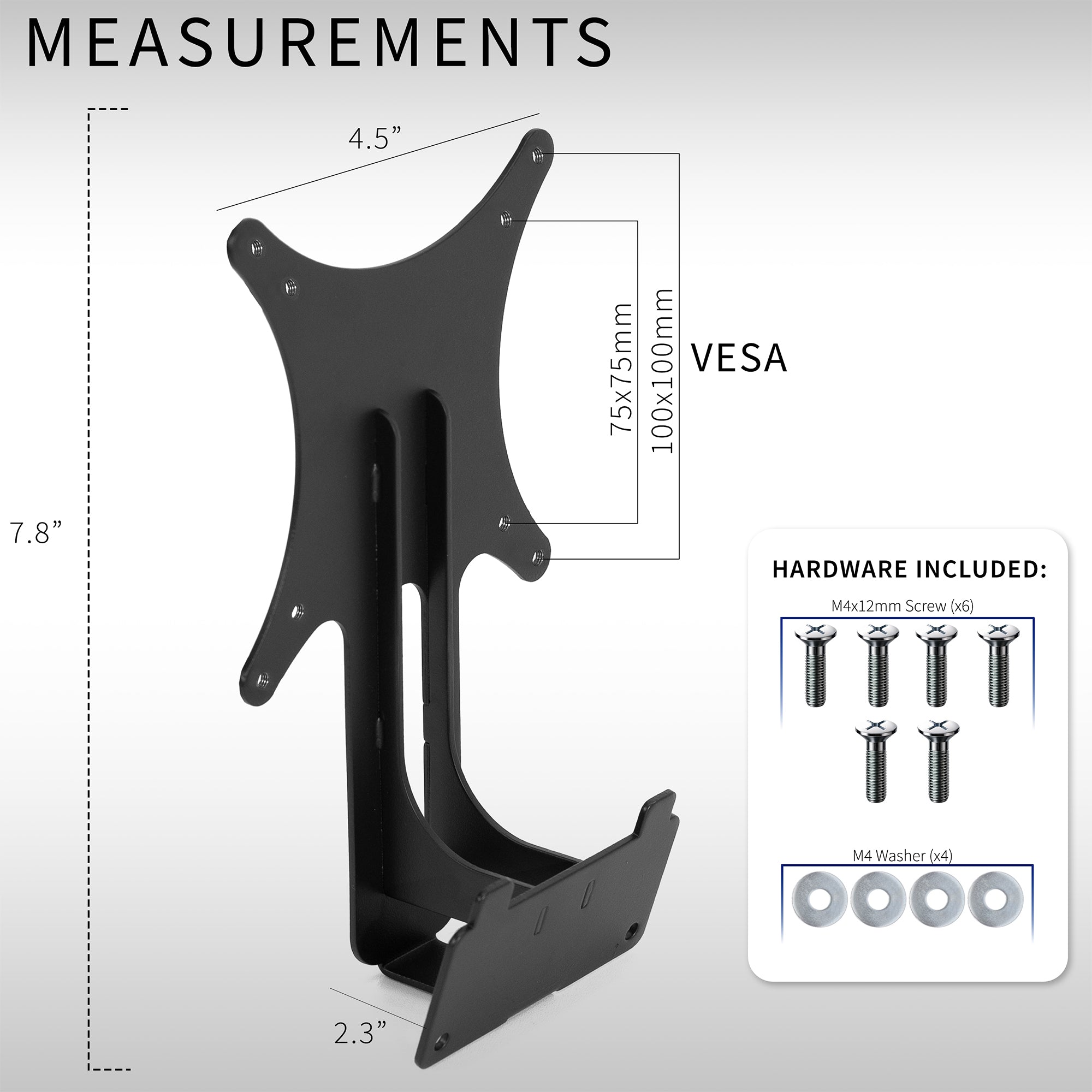 VESA Adapter Designed for the Compatible Samsung UR591C Series allows your non VESA compatible monitor to be mounted to a stand of your choice.