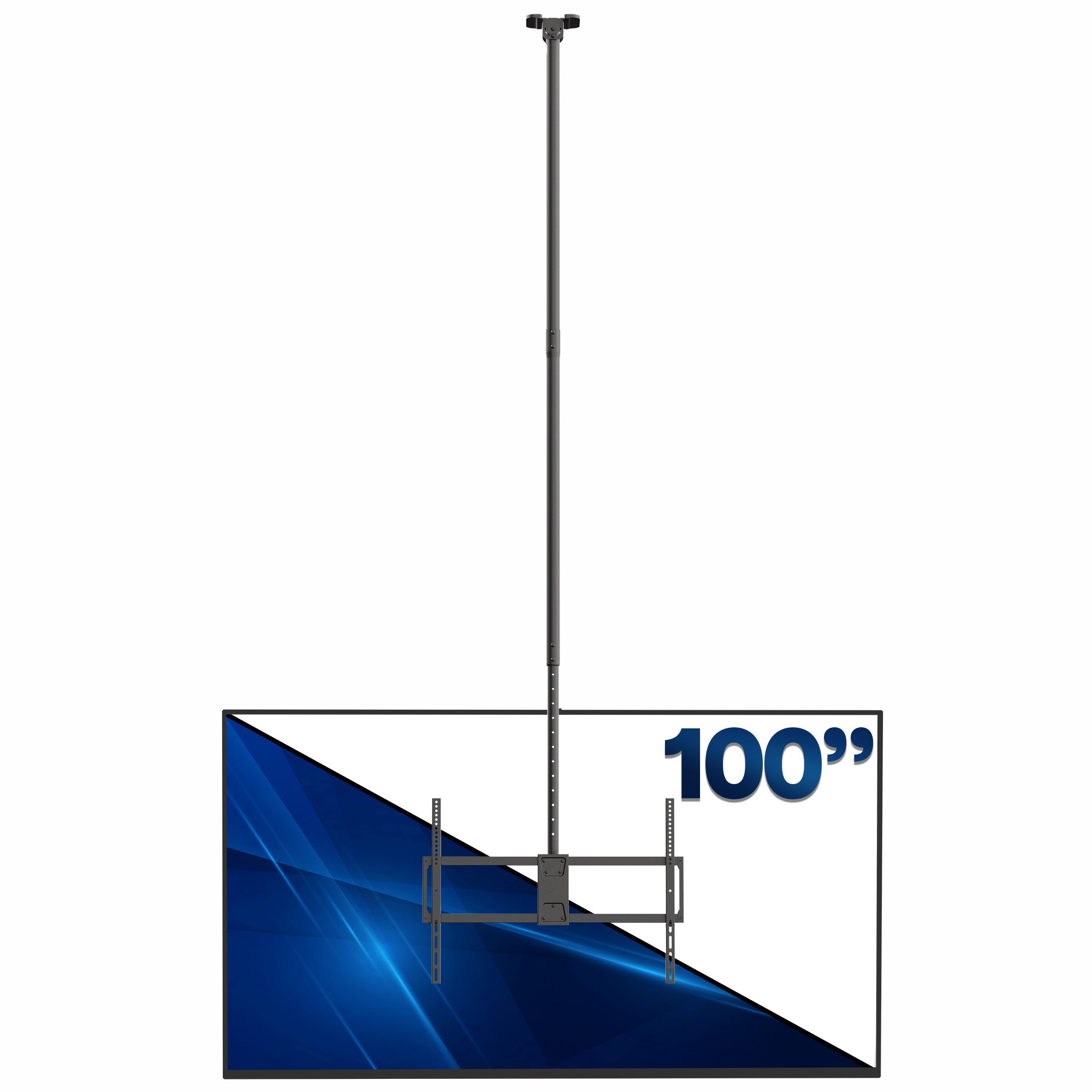 Large 50” to 100” TV Ceiling Mount with Extension Pole