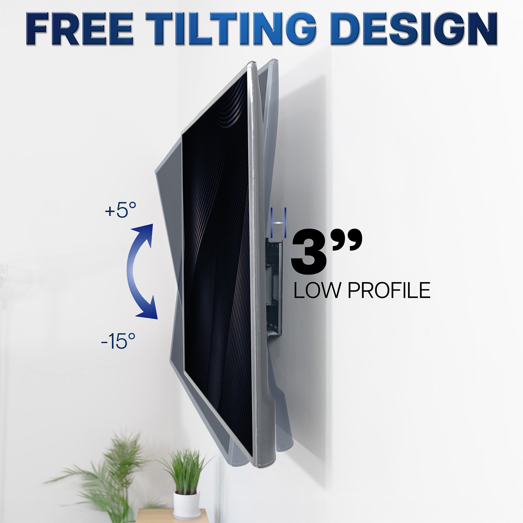Full Motion 43” to 85” TV Wall Mount with Long Arm