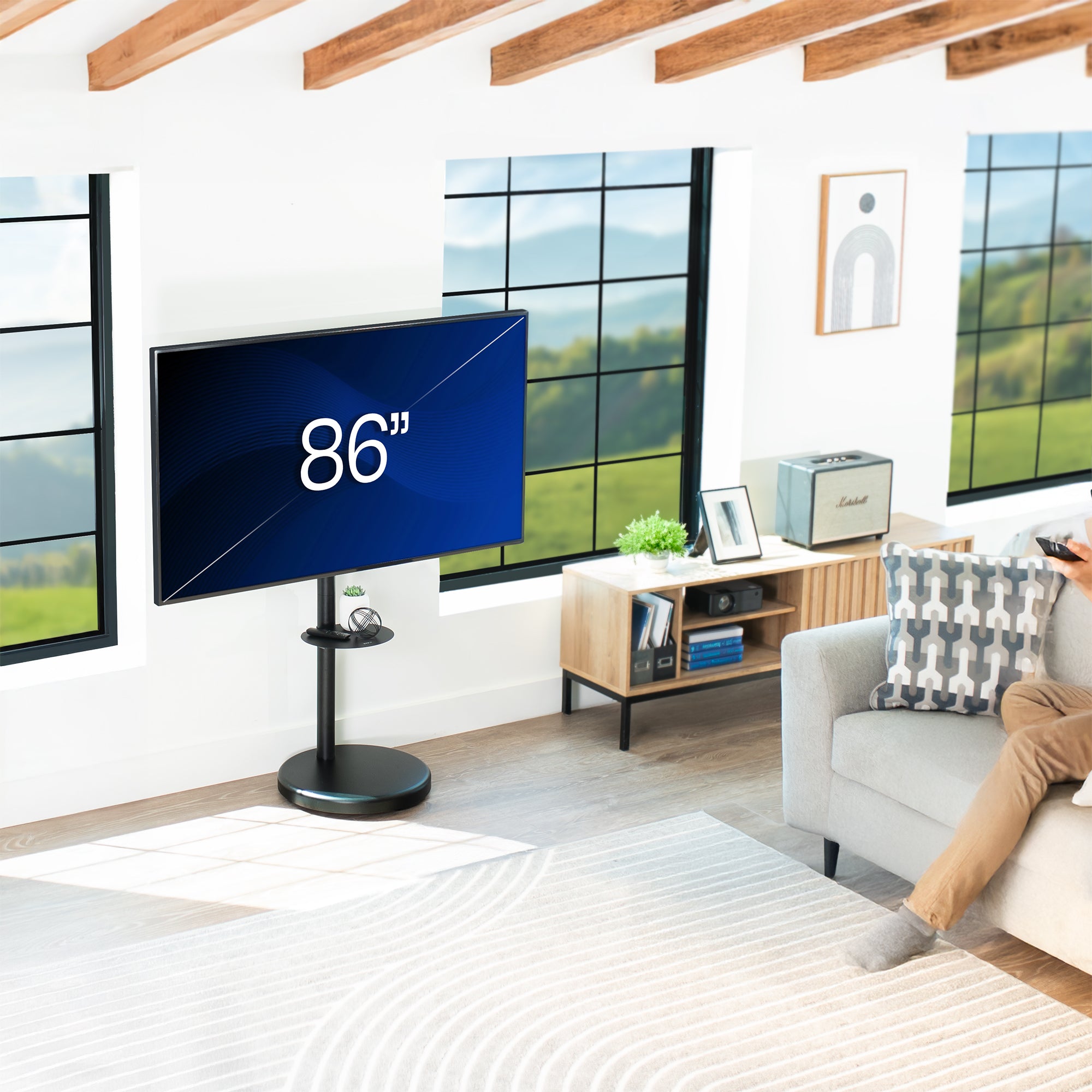 Fits screens up to 86" in size.