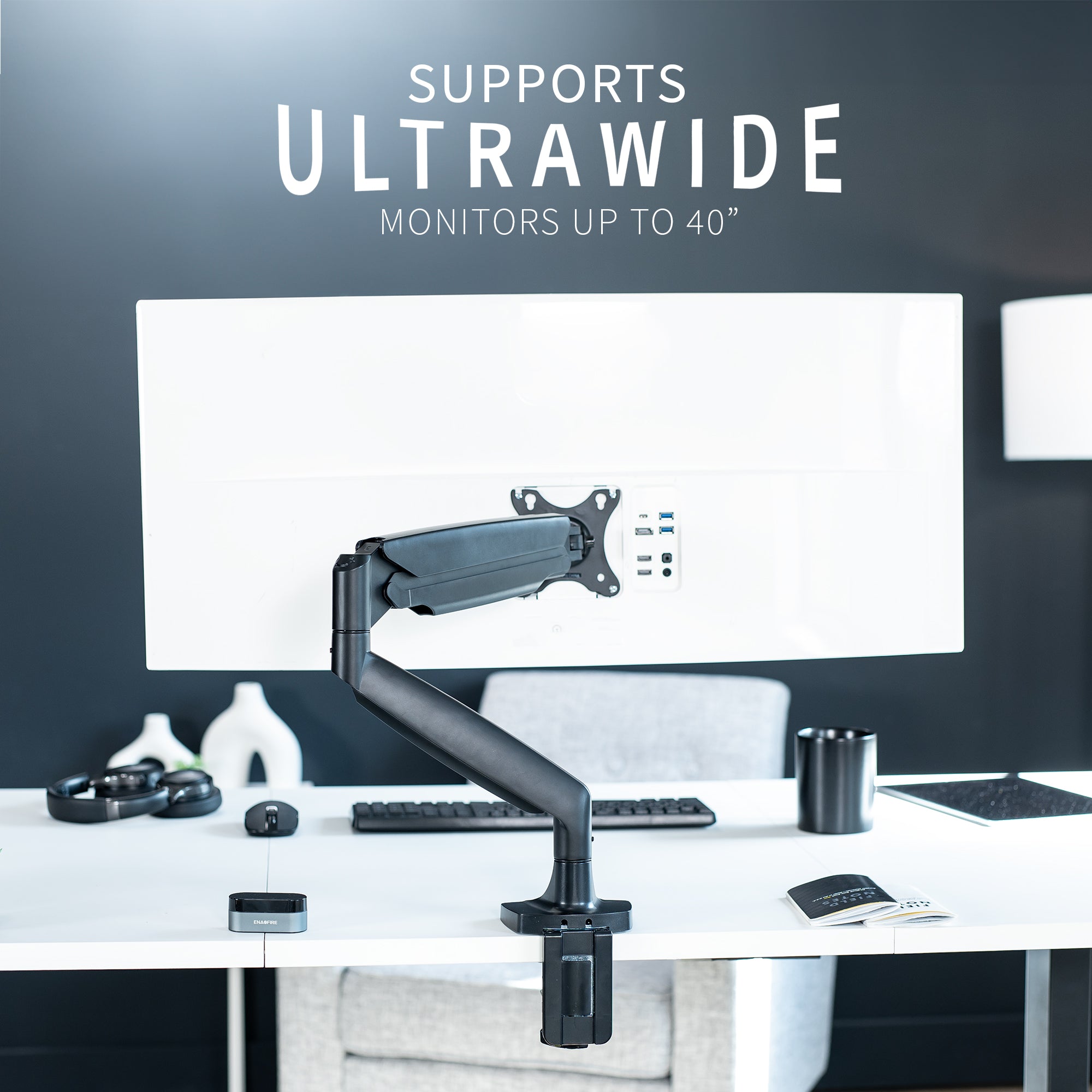 VIVO Premium Aluminum Heavy Duty Single Monitor Arm for Ultrawide Monitors