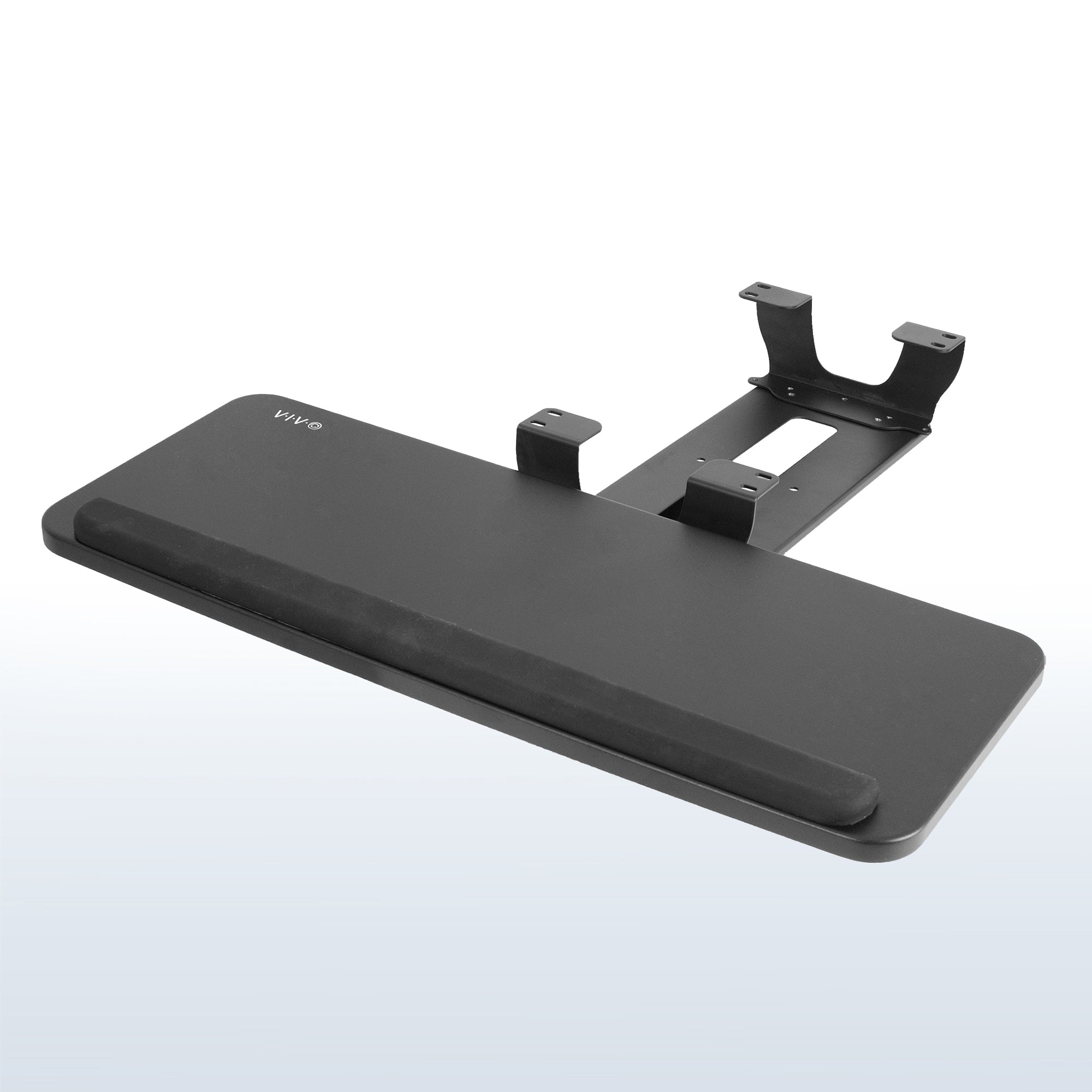 Under Desk sliding keyboard tray.