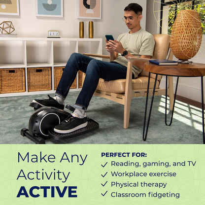 Under Desk Elliptical Leg Exerciser to Make Sitting Active