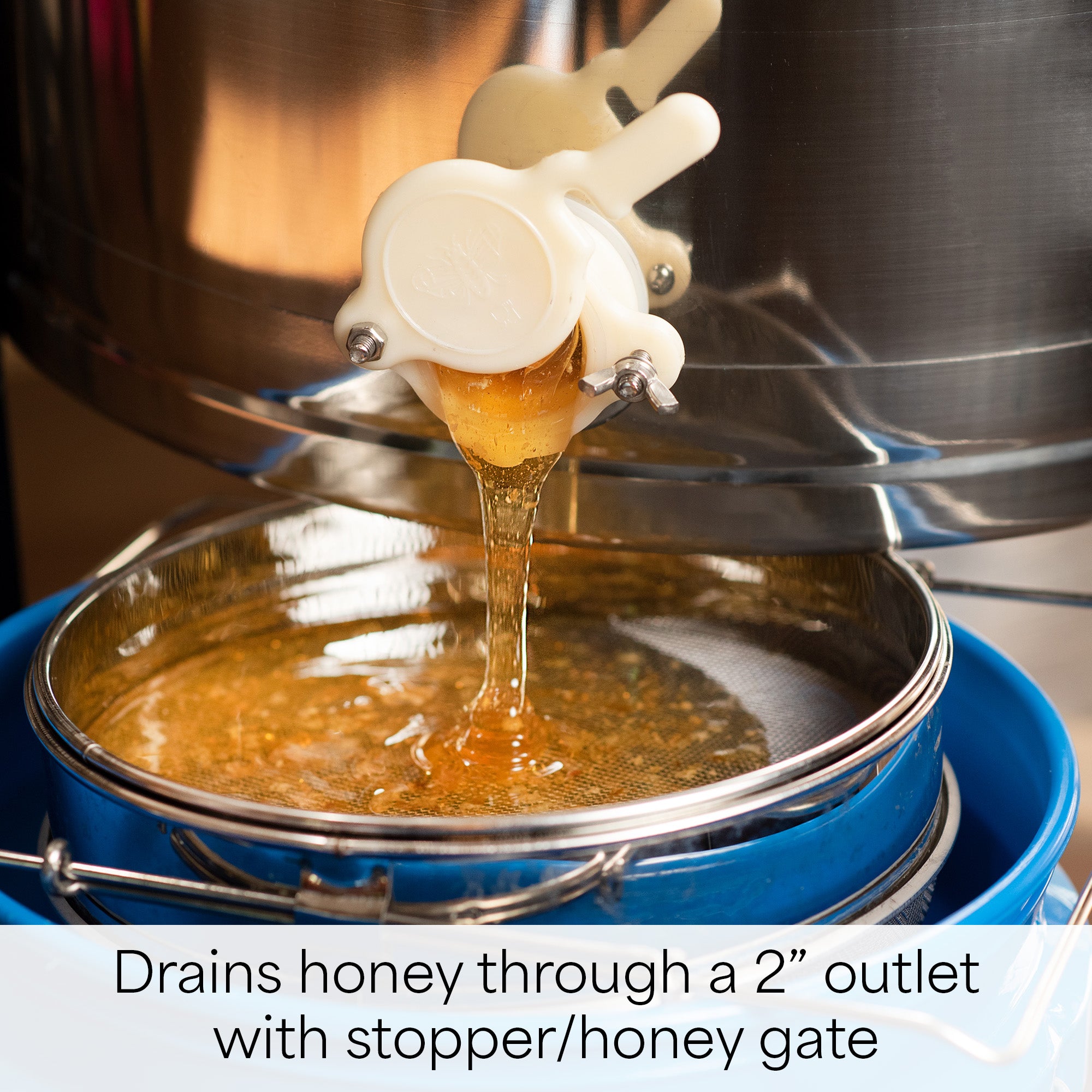 Three Frame Stainless Steel Honey Extractor