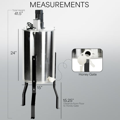 Electric Three Frame Stainless Steel Honey Extractor