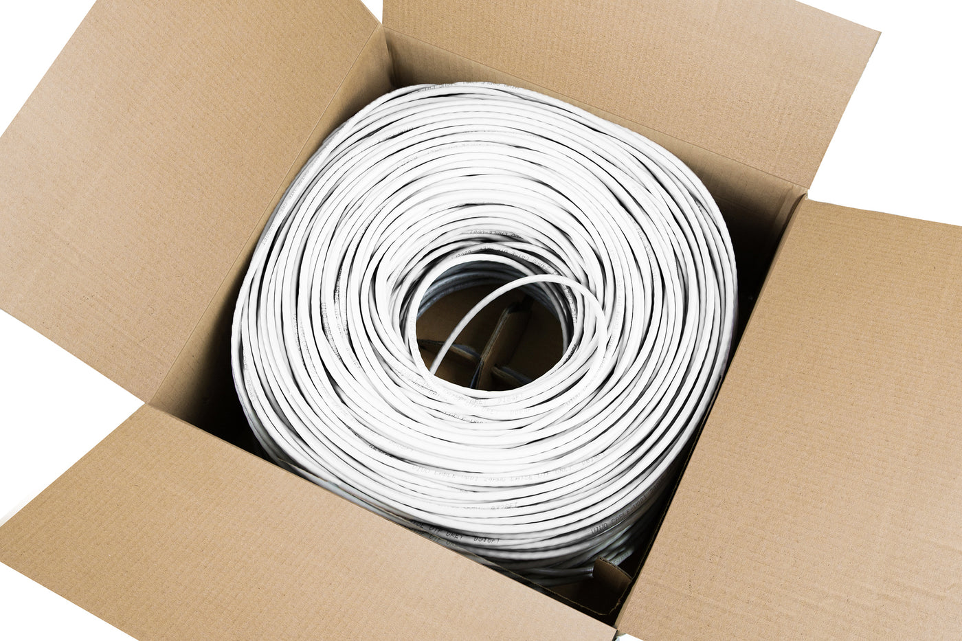 White 500ft Cat5e Ethernet Cable