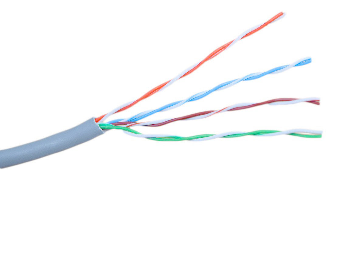 Grey 1,000ft Cat6 Full Copper Ethernet Cable