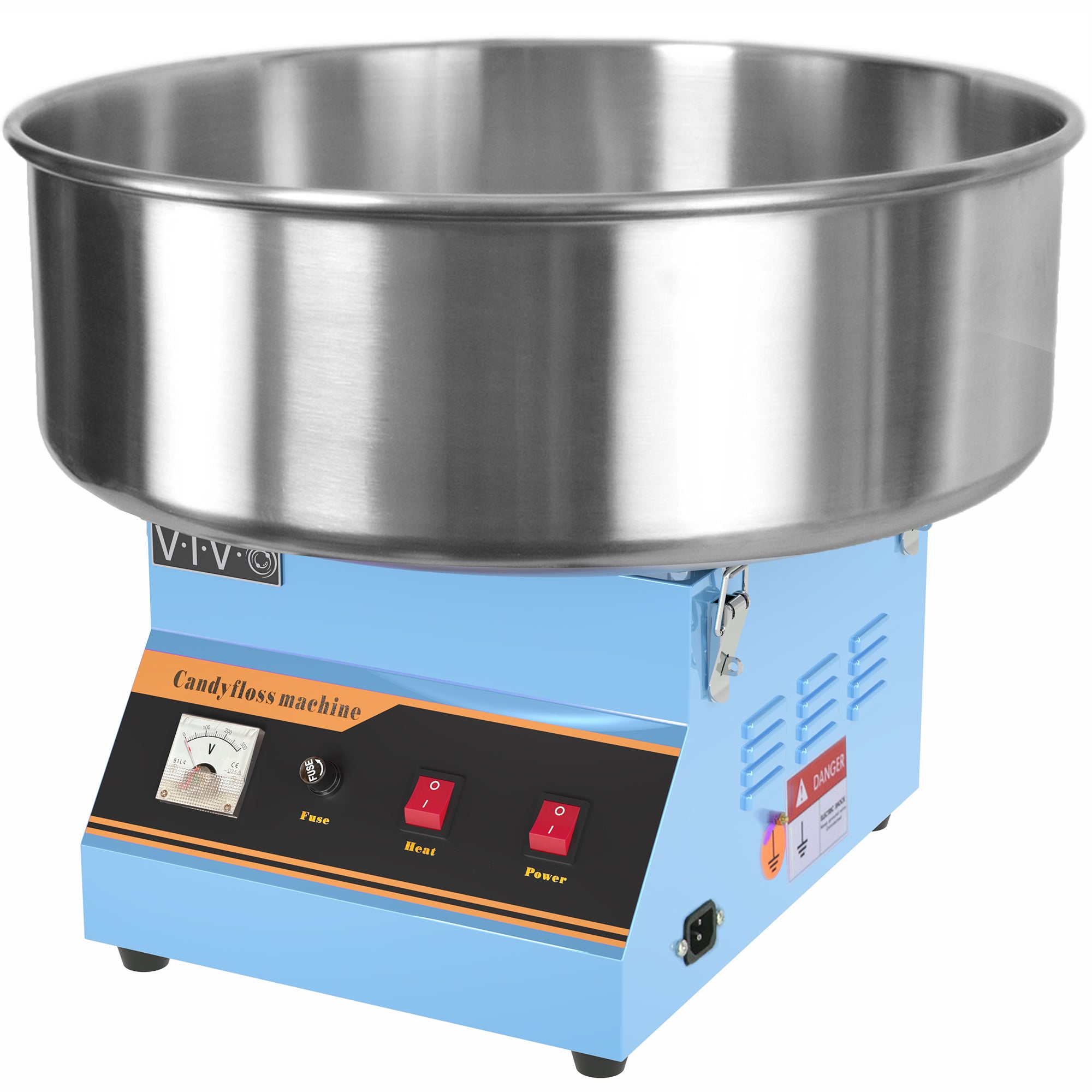 Blue Electric Commercial Cotton Candy Machine