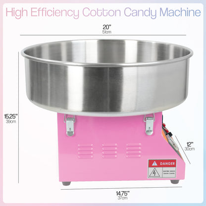 Pink Electric Commercial Cotton Candy Machine