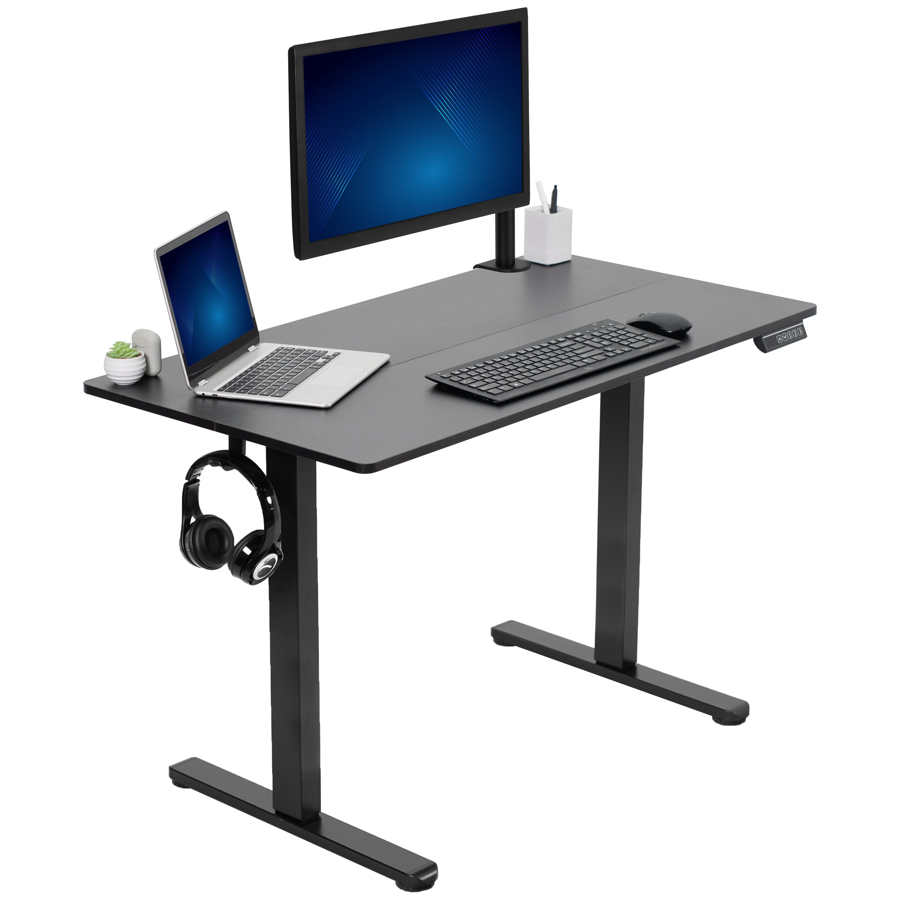 Electric 44" x 24" Sit Stand Desk Workstation