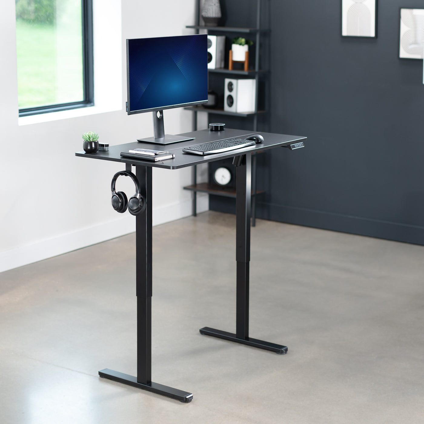 Electric 44" x 24" Sit Stand Desk Workstation