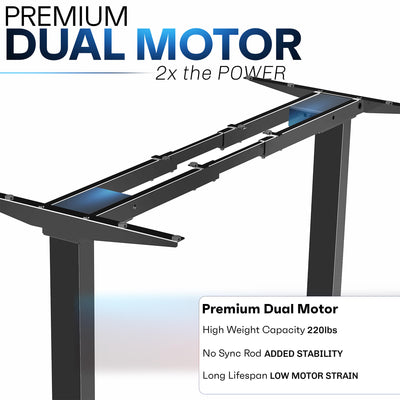 Electric Dual Motor Desk Frame