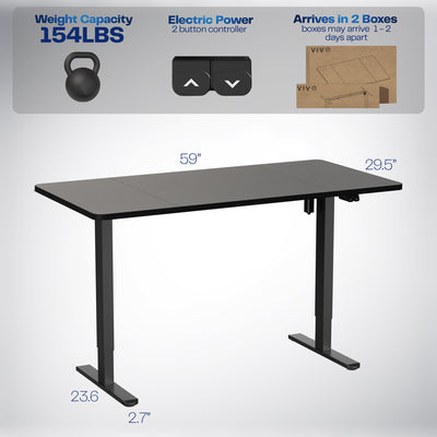 0B Series - 60" x 30" Height Adjustable Electric Desk