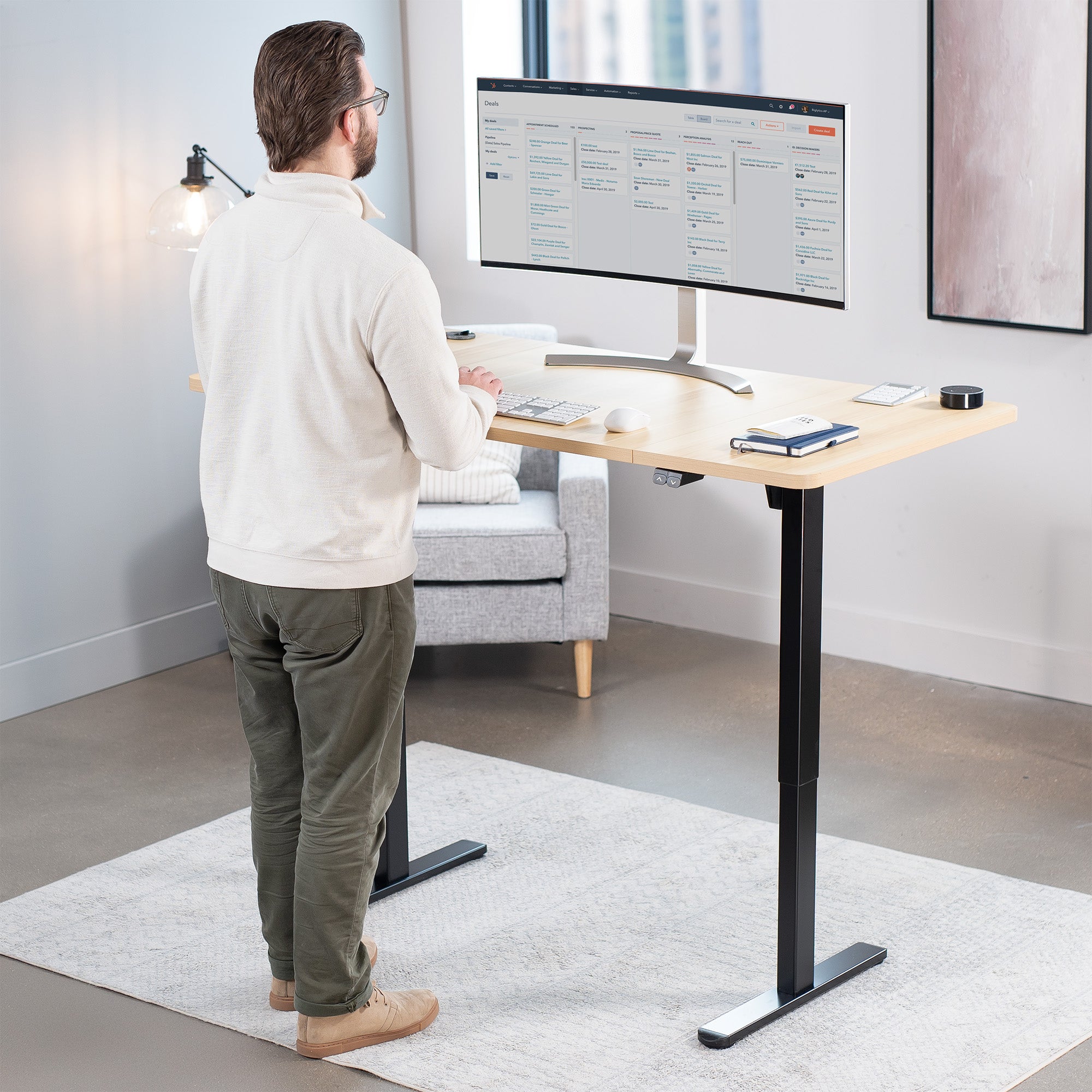 60" x 30" Height Adjustable Electric Desk