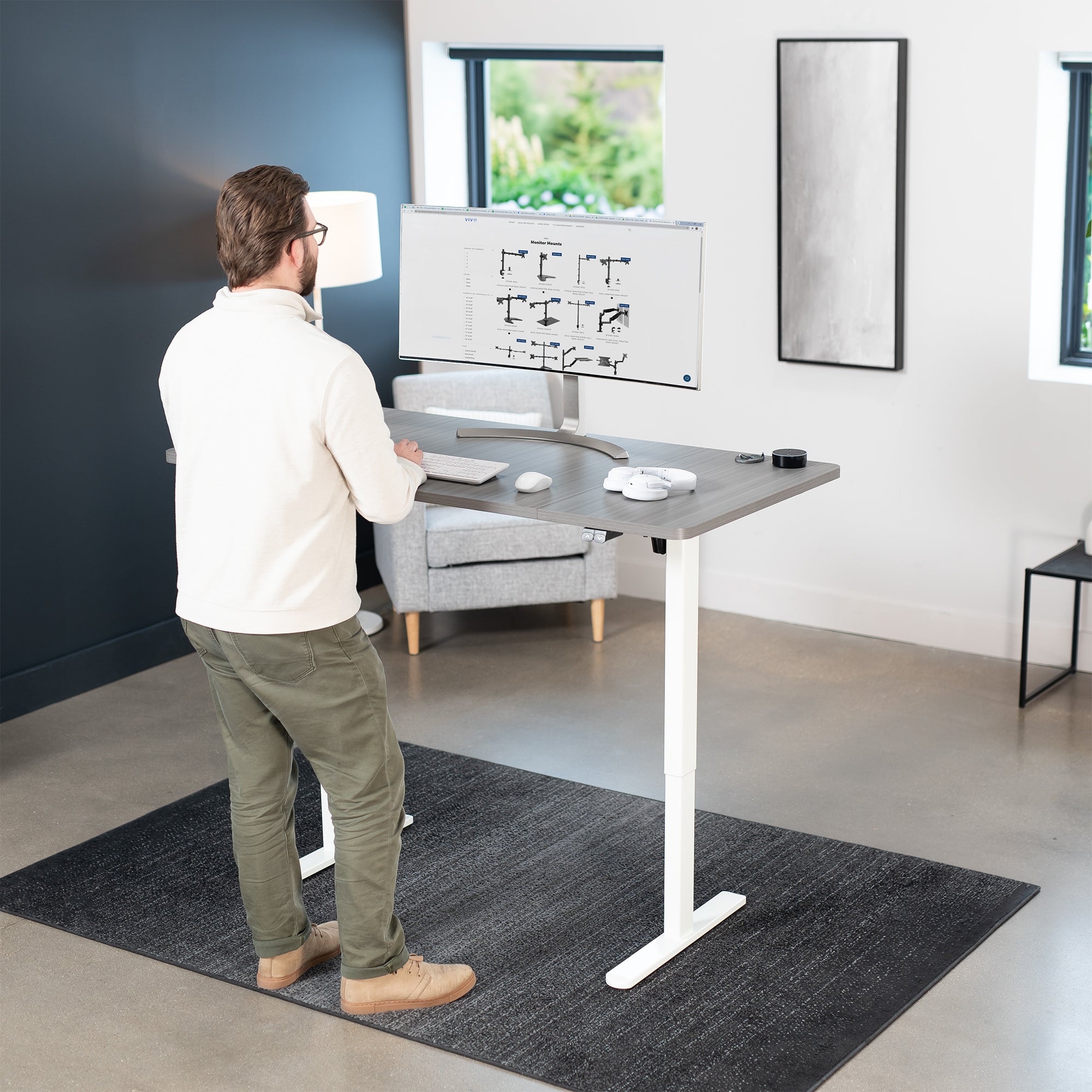 60" x 30" Height Adjustable Electric Desk