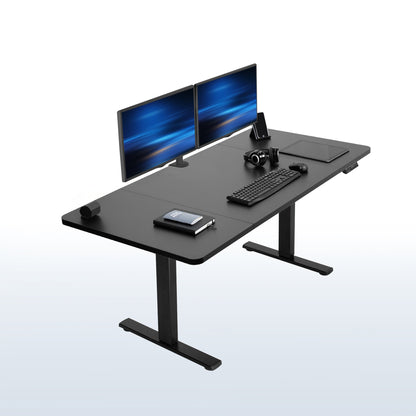 Single Motor Electric Desk with Push Button Memory Controller