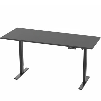 Black desk on a white background