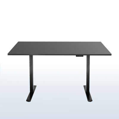Large sturdy sit or stand modern desk with electric height adjustment options.