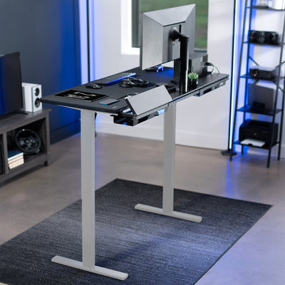 1B6-P3B Series - Electric Desk with Concealed Cable Table Top and Full-Size Pad