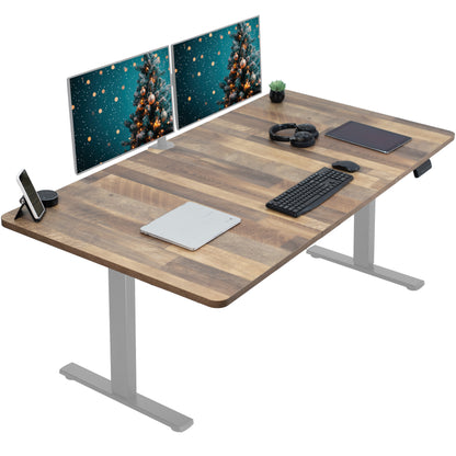 Large sturdy sit or stand active workstation with adjustable height using smart control panel.