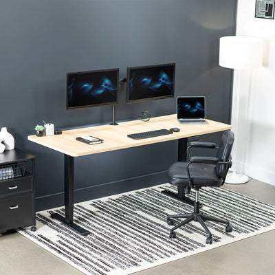 2B Split Top Series - Dual Motor Electric Desk with Push Button Memory Controller