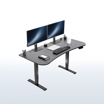 63” x 32” Electric Height Adjustable Stand Up Desk 