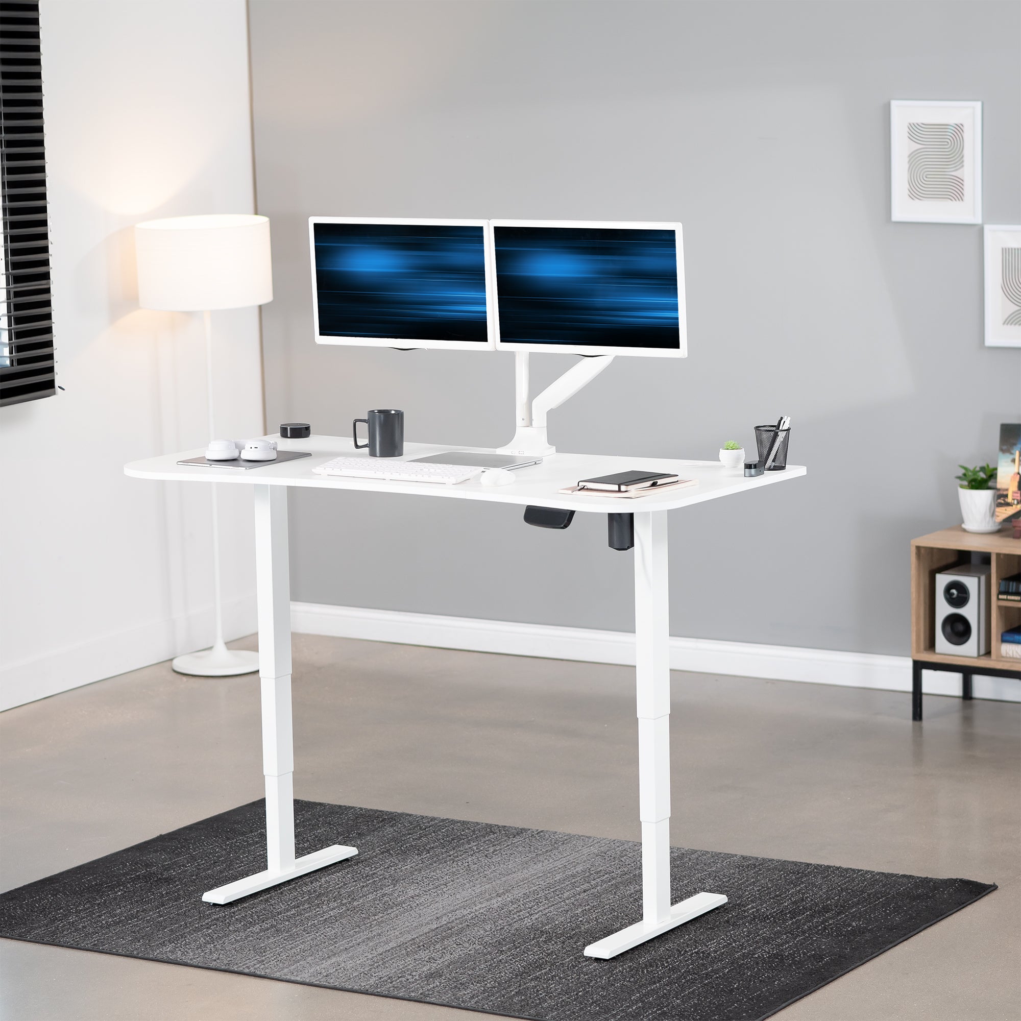 63” x 32” Electric Height Adjustable Stand Up Desk