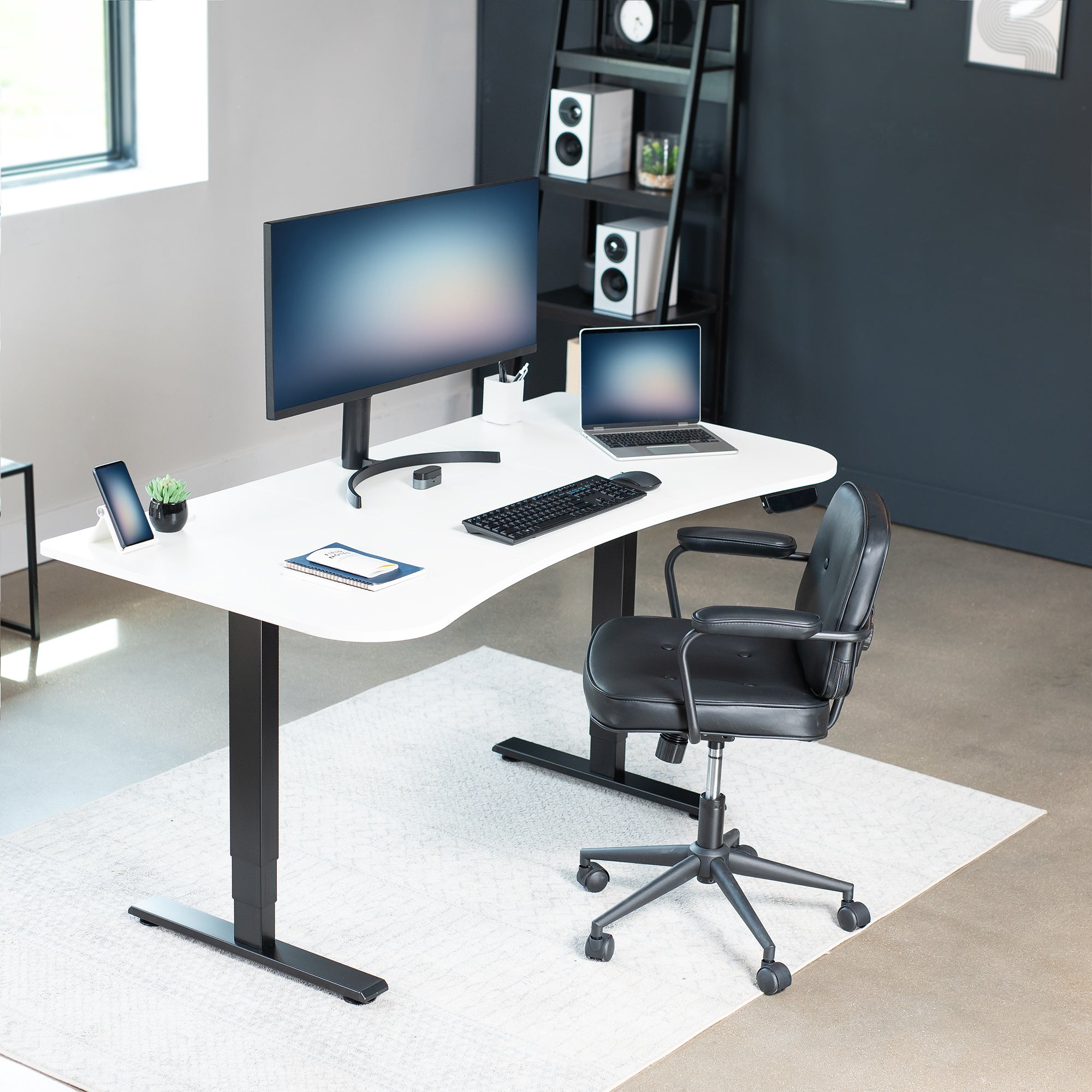 63” x 32” Electric Height Adjustable Stand Up Desk