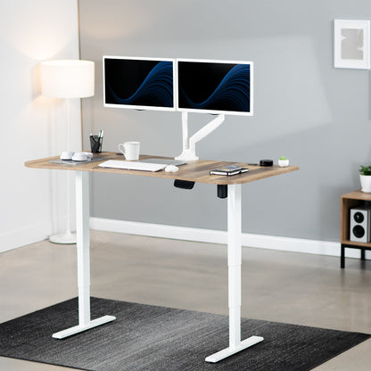 63” x 32” Electric Height Adjustable Stand Up Desk