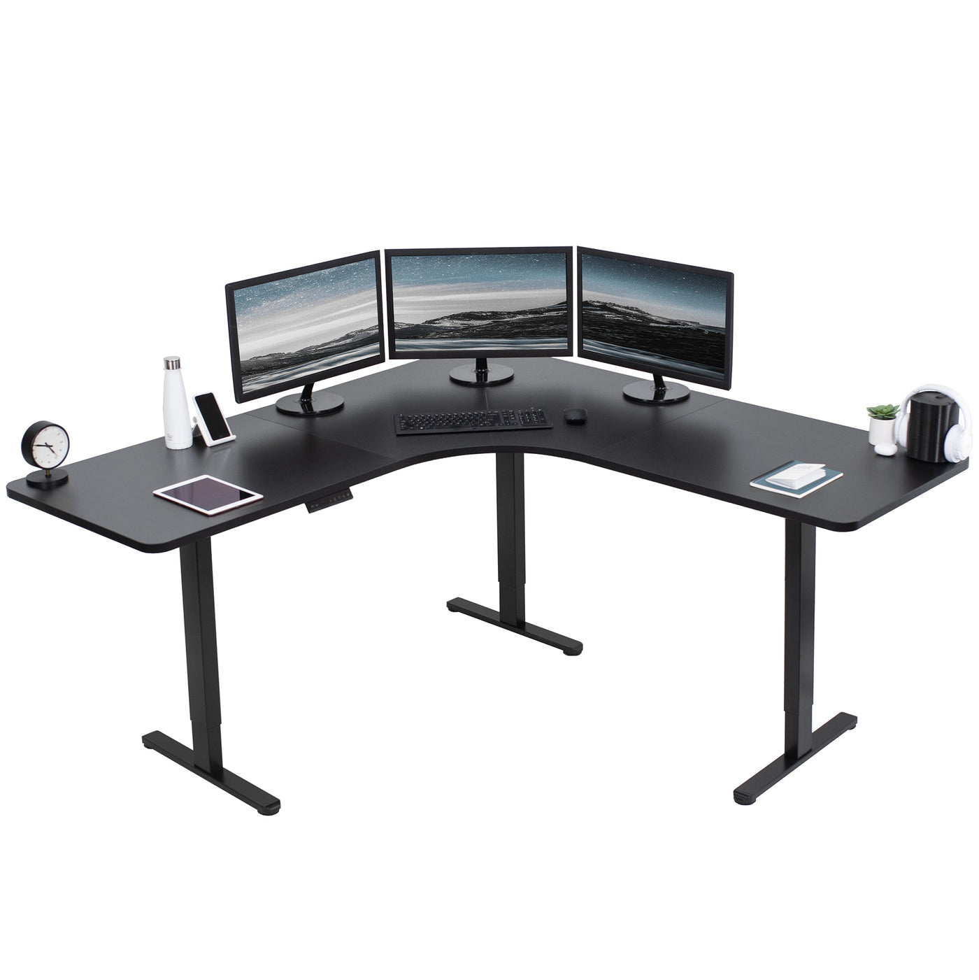 Large heavy-duty electric height adjustable desk.