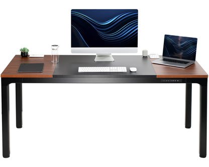 Modern 71" x 30" quad motor electric height adjustable desk.