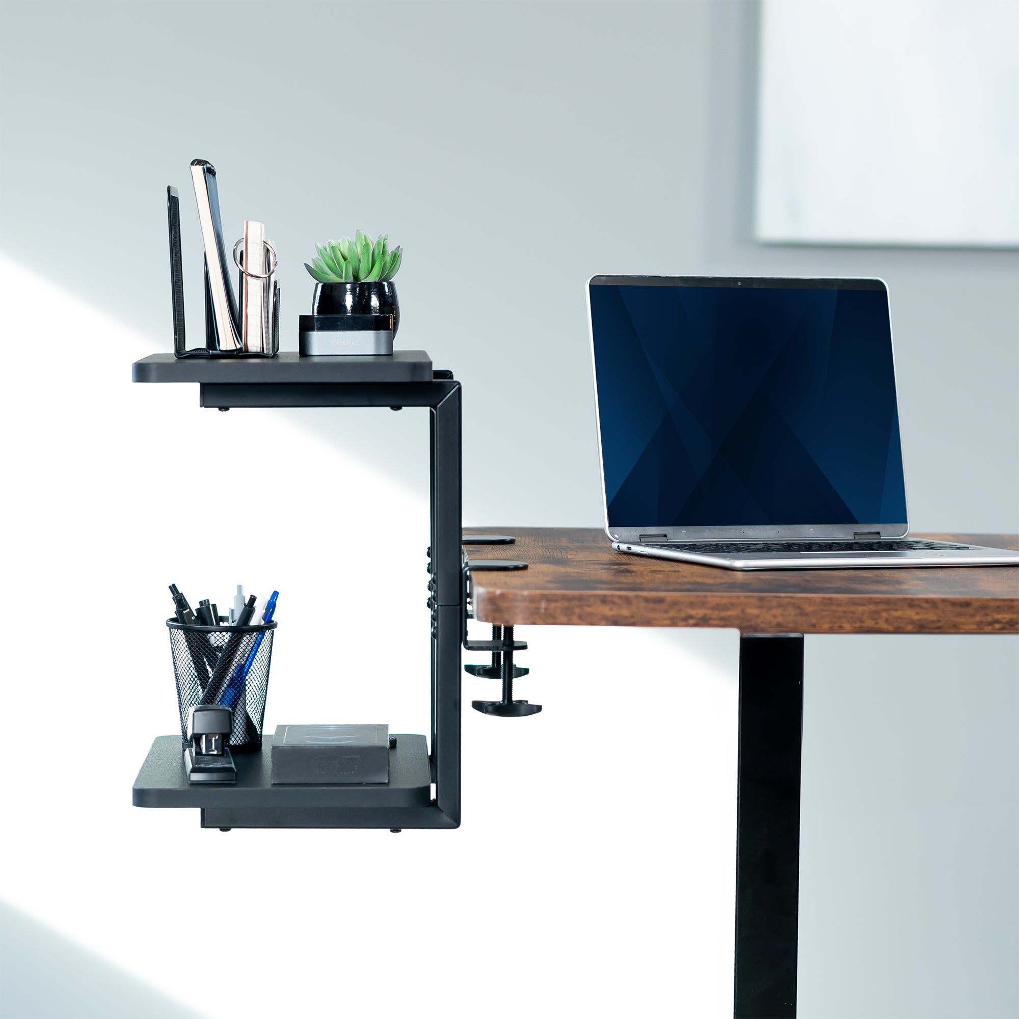 Black Clamp-on 16" Flexible Shelving System