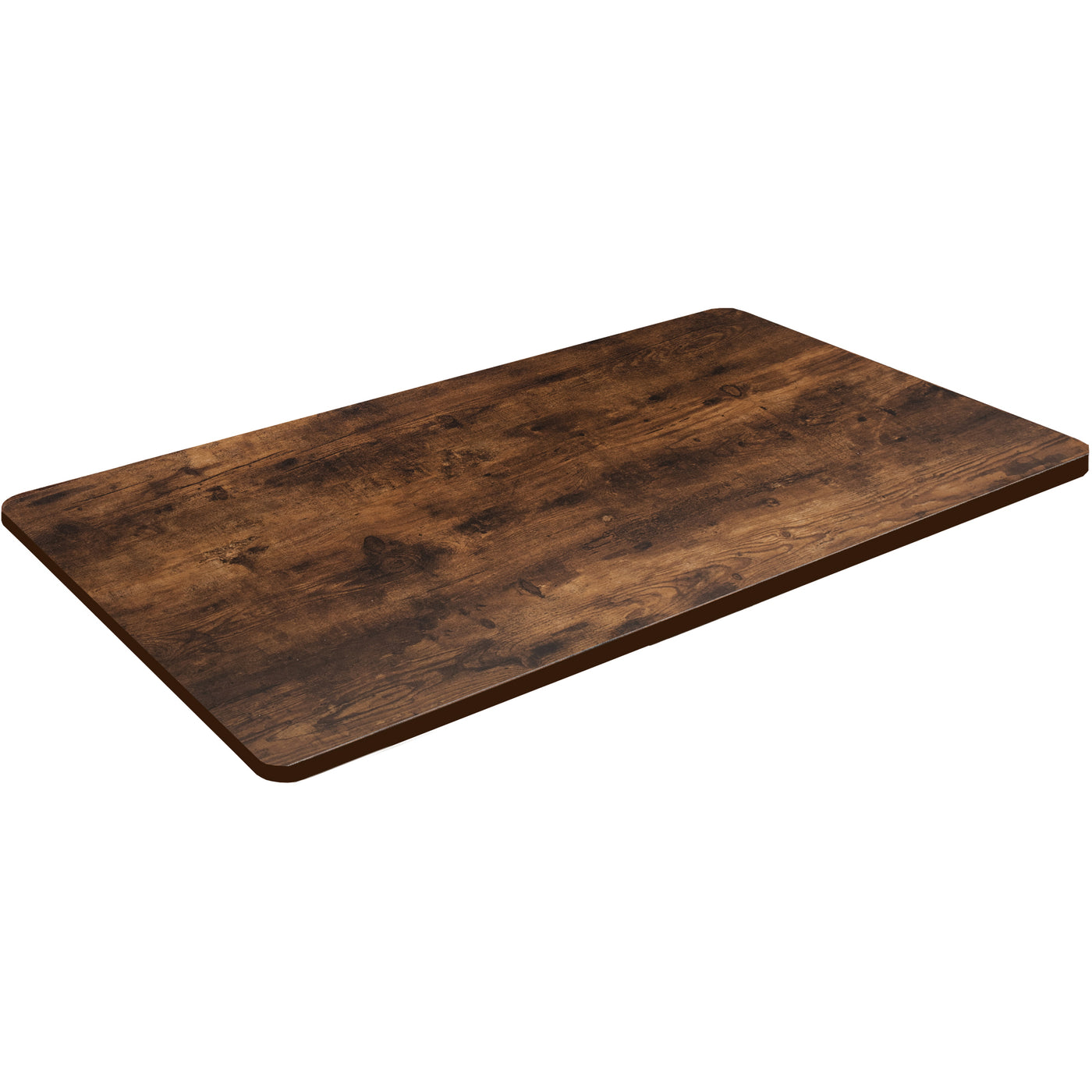 Sturdy rustic desk tabletop for sit or stand electric or manual desk frames.