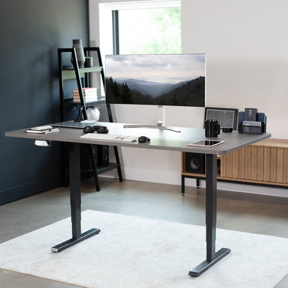 Compatible with both manual and electric frames measuring 51” to 70” in length, this extra-wide table top gives you options!