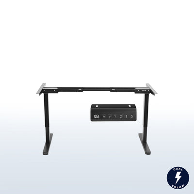 Electric Dual Motor Desk Frame with Push Button Memory Controller
