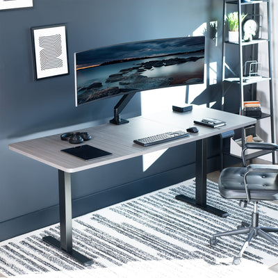 Electric standing dual motor desk frame from VIVO.