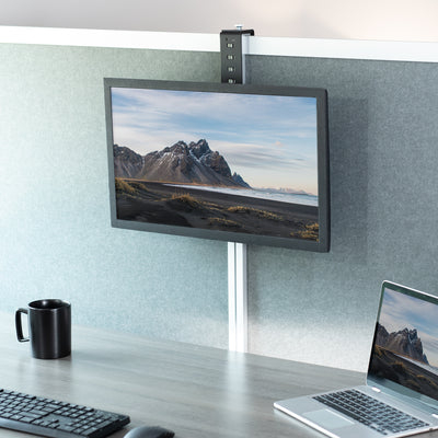 Conveniently mount your monitor to your cubicle wall.