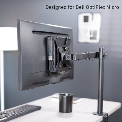 Sturdy VESA monitor mount designed for Dell OptiPlex Micro.
