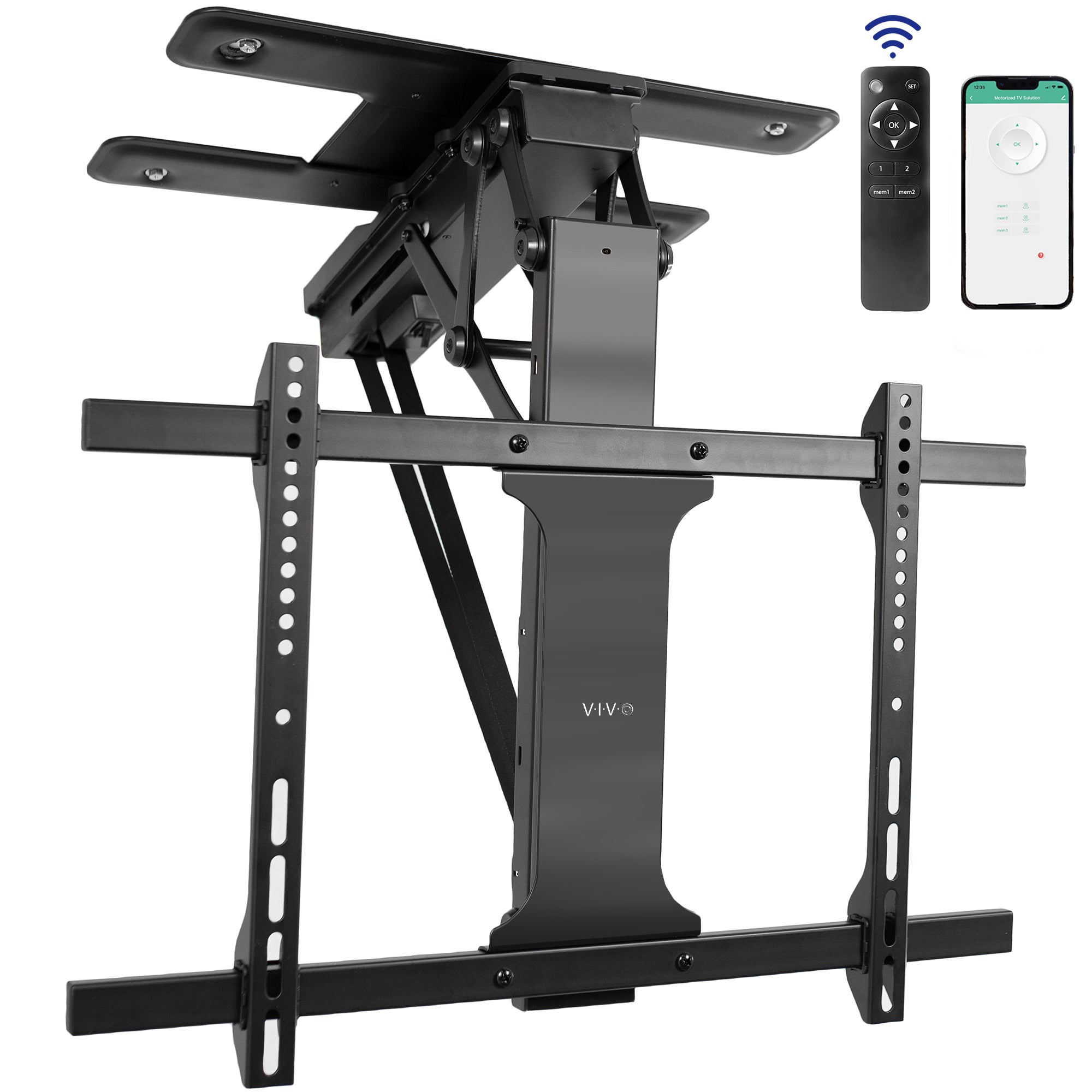  Electric Flip Down Swiveling Ceiling TV Mount for 32 to 70 inch Screens