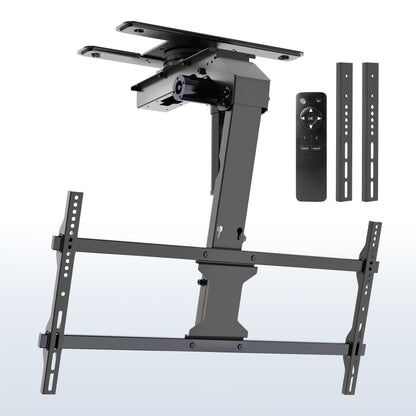 TV ceiling mount with remote control on a white background