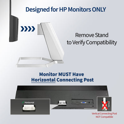 VESA adapter bracket for compatible HP monitors.