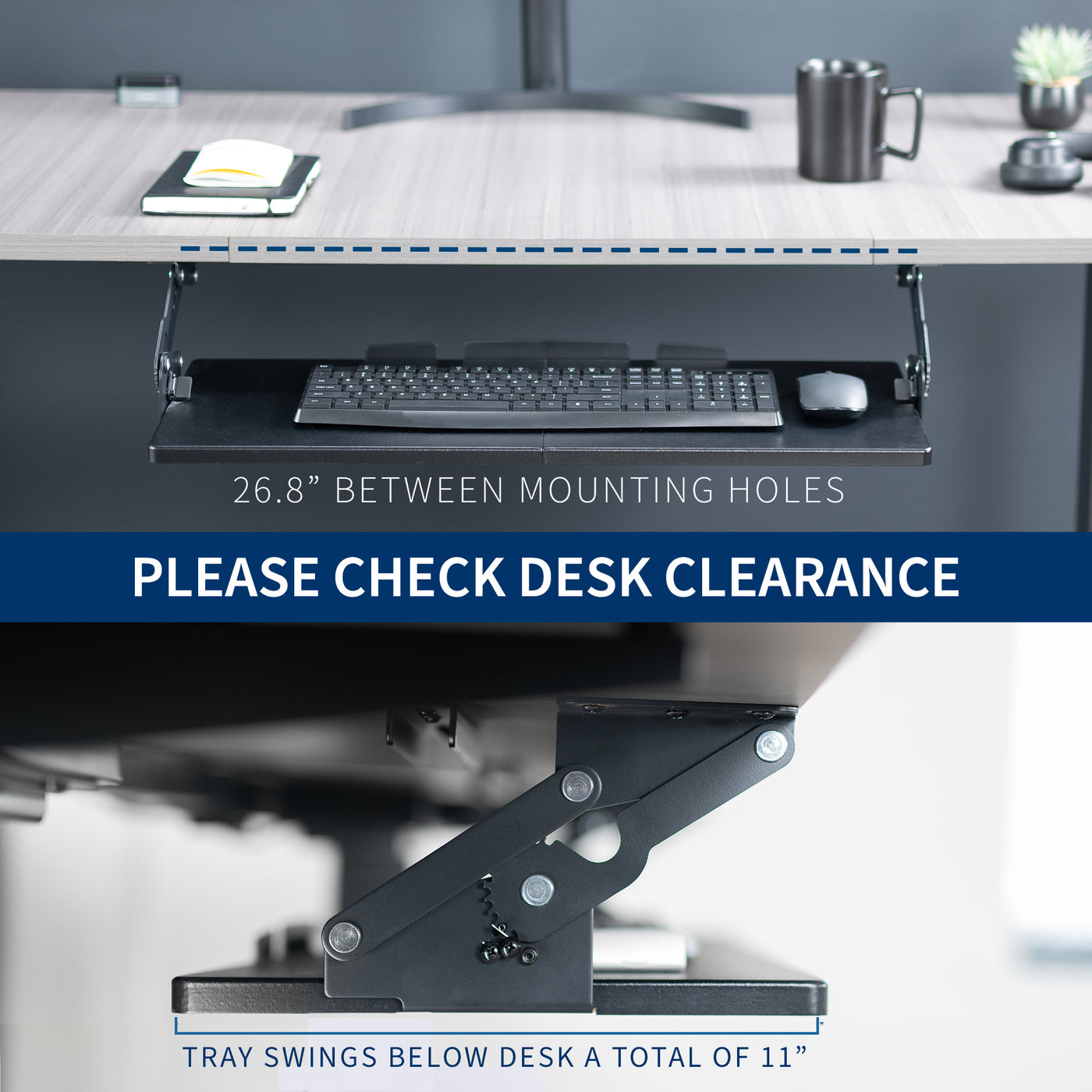 Double check for obstructions in the way of the sliding tray including objects like a support bar or control panel.