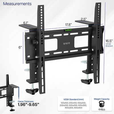 Measurements and specifications of Fireplace Mantel TV Mount 