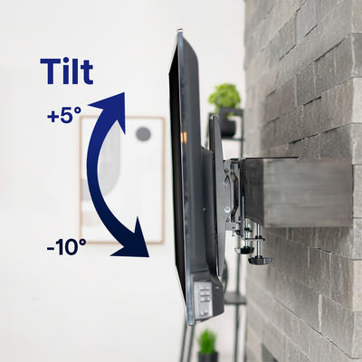 +5° to -10° Tilt to find the optimal viewing angle