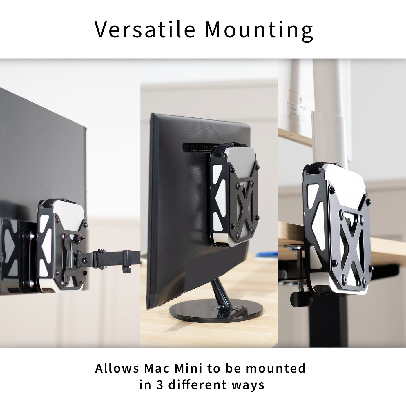 Behind Monitor VESA Mount Designed for Mac Mini CPU, 2010-2023 Models, Monitor Arm Computer Holder