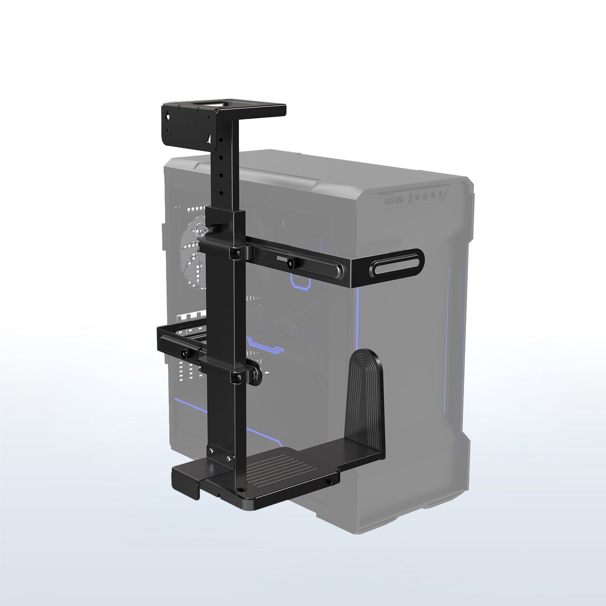 Large Under Desk and Wall PC Mount 