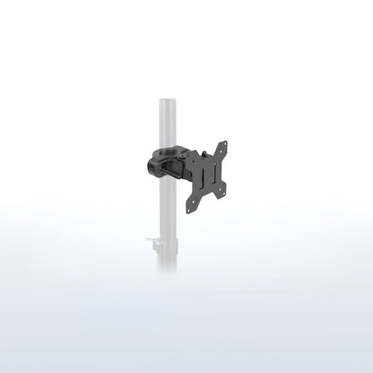 Black VESA bracket pole mount.