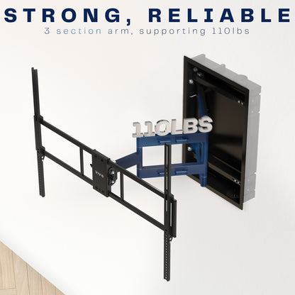 Premium Recessed Large TV Wall Mount